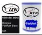 Preview: Mercedes-Benz, Designo Platinum Black, 046: 500ml Lackdose, von ATW Autoteile West.